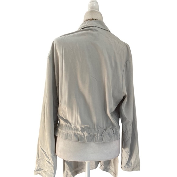 Shaina Mote Waist Tie Lightweight Jacket NWOT in Grey - Picture 9 of 10